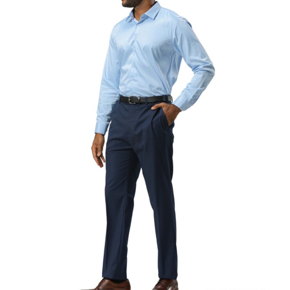 Premium Navy Stacy Adams Men's Dress Pants